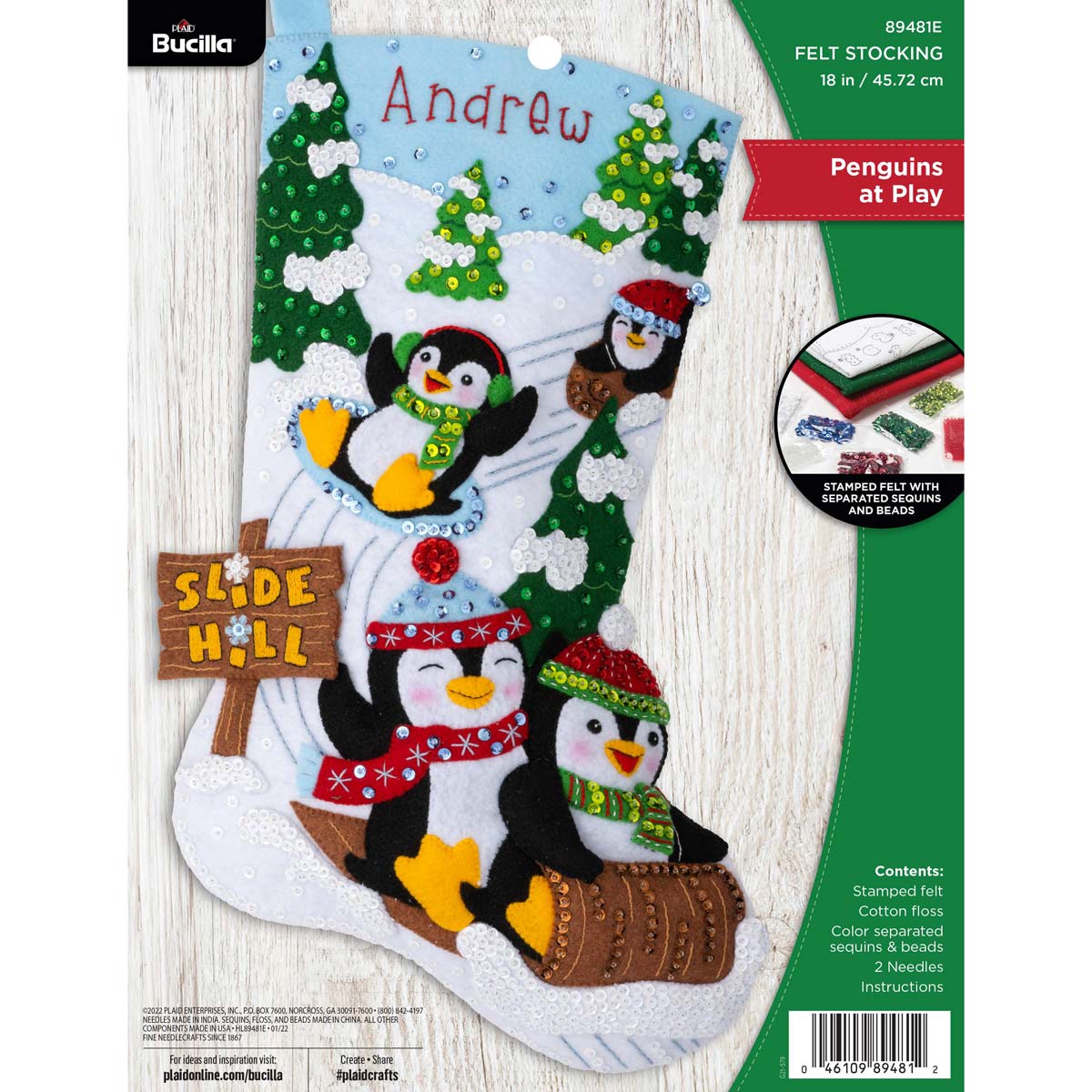 Bucilla ® Seasonal - Felt - Stocking Kits - Penguins at Play 89481E –  Creative Wholesale